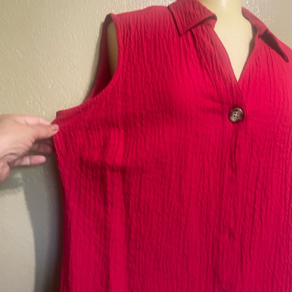 White Stag Vibrant Red Sleeveless Top
